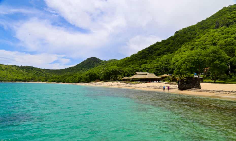 At the beach on Union Island, Grenadines, Caribbean.