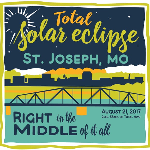 Poster for St Joseph Eclipse, Missouri.