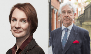 Speaking up: Anne McElvoy and Sir Alan Moses.