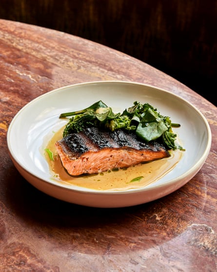 Kudu’s ‘really very good’ confit trout braai.