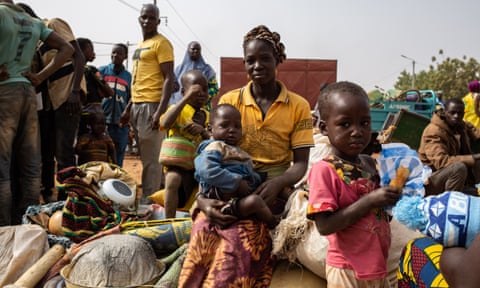 Entire families are fleeing the violence in Burkina Faso. 
