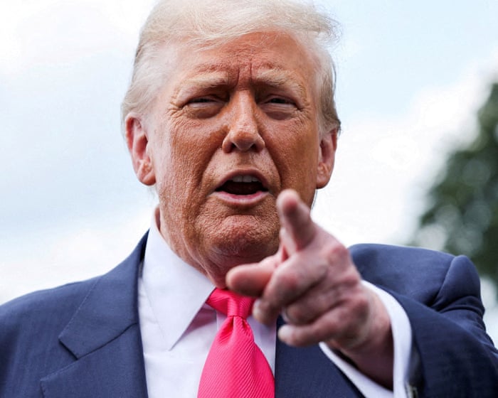 Trump threatens to sue WSJ over Epstein sketch claims – US politics live