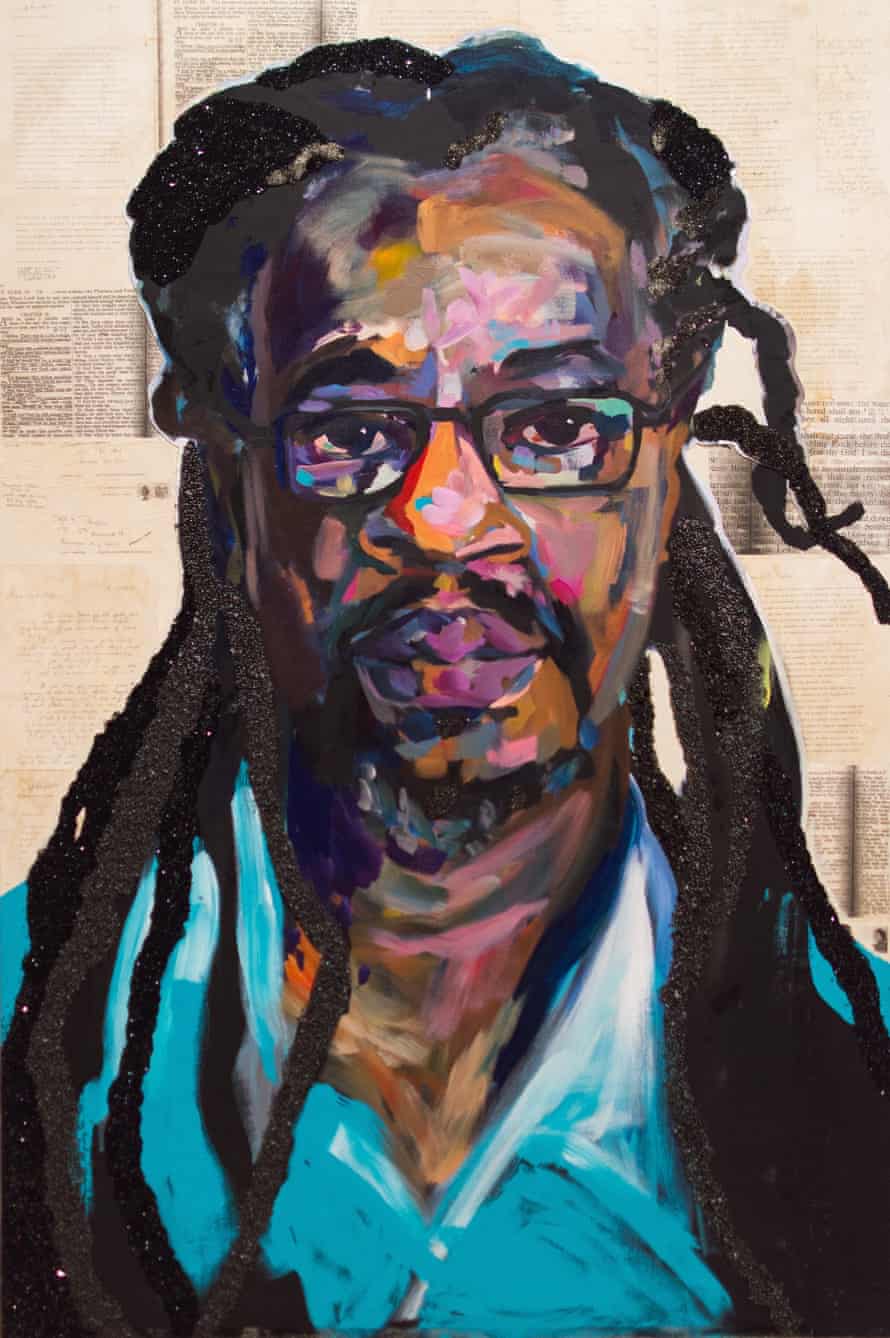 Un retrato del Dr. Mutulu Shaku de Sophia Dawson.