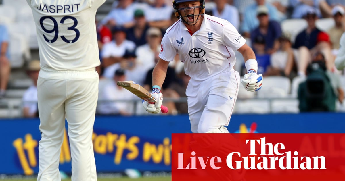 England v India: first men's cricket Test, day three live