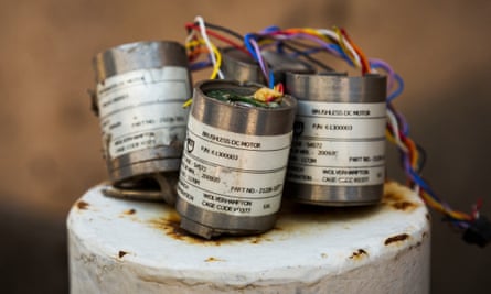 UK-made motor parts for cluster-bomb sensors in Sana’a.