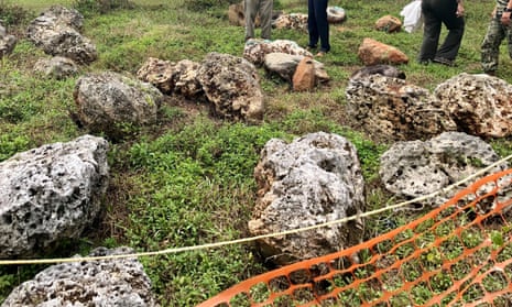 Artefacts removed from historic sites at Finegayan in Dededo, northern Guam