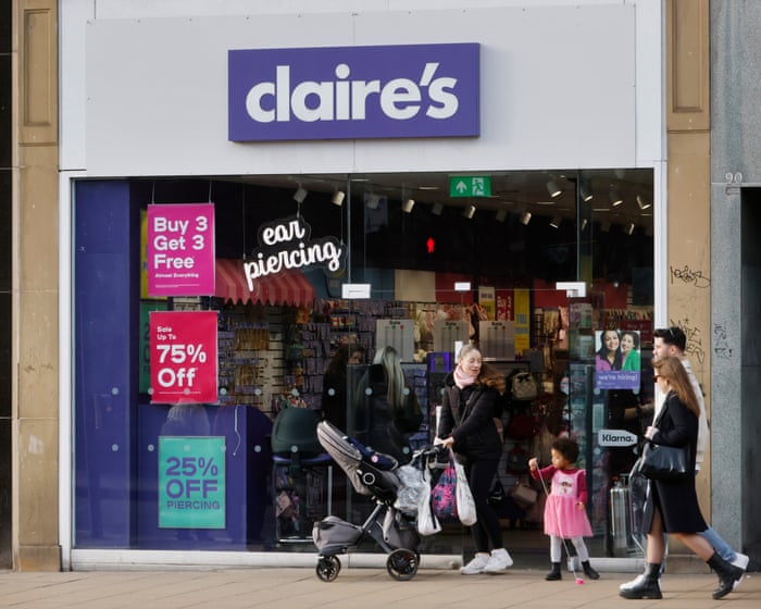 Half of Claire’s stores in UK and Ireland to be rescued by private equity firm