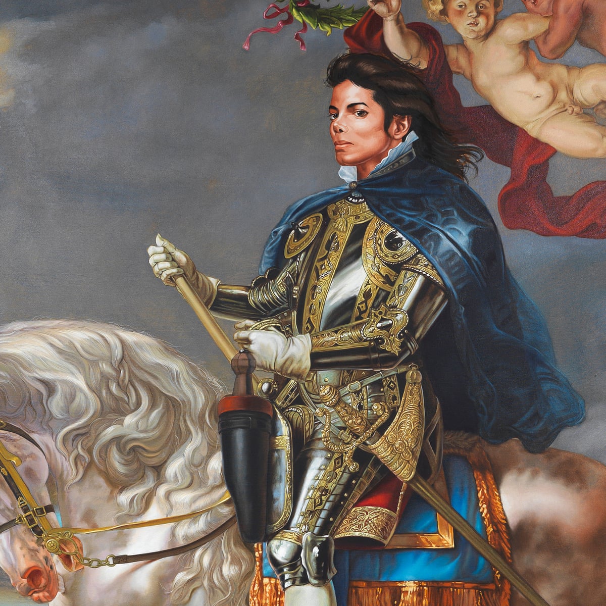 Kehinde Wiley S Equestrian Portrait Of King Philip Ii Michael Jackson Classical Kitsch Painting The Guardian
