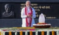 Narendra Modi pays tribute to former PM Atal Bihari Vajpayee at the Sadaiv Atal in New Delhi.