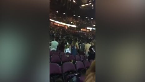 Footage from inside Manchester Arena at moment of explosion – video