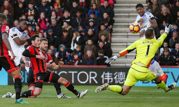 Image result for pic of anichebe scoring against bournemouth