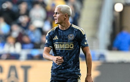 Philadelphia Union midfielder Cavan Sullivan #6 reacts to being subbed off during the game between the Philadelphia Union and Nashville SC on May 2nd, 2026 at Subaru Park in Chester, PA.