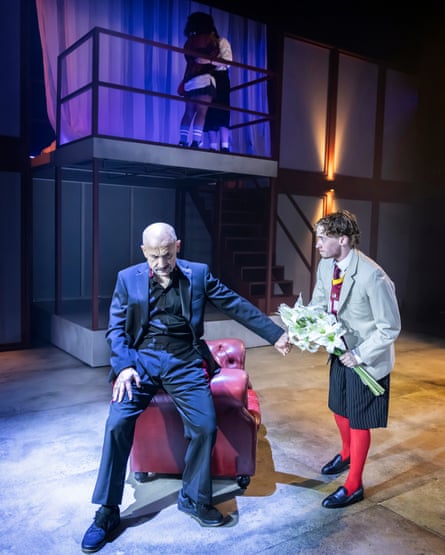 Joe Alessi as Capulet with Milo McCarthy as Paris.