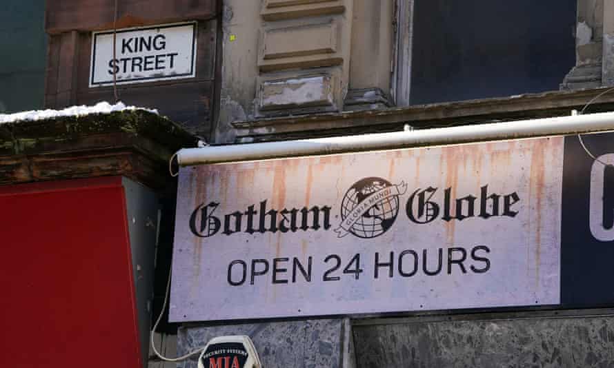 Glasgow becomes Gotham for Batgirl as Scottish film industry booms | Scotland 1 A Gotham Globe sign on King Street in central Glasgow