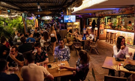 Bar in the centre of Papeete, the capital of Tahiti