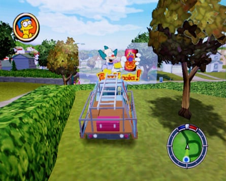A glorious pastiche … The Simpsons Hit and Run.