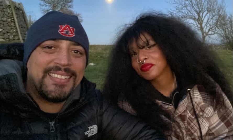 Aaron and Chloe at Monsal Head, Derbyshire, in February