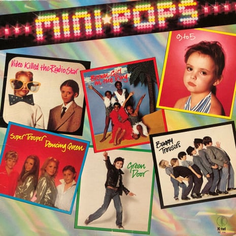A Minipops album of hits by, clockwise from top left: The Buggles, Boney M, Sheena Easton, Madness, Shakin’ Stevens and Abba. 