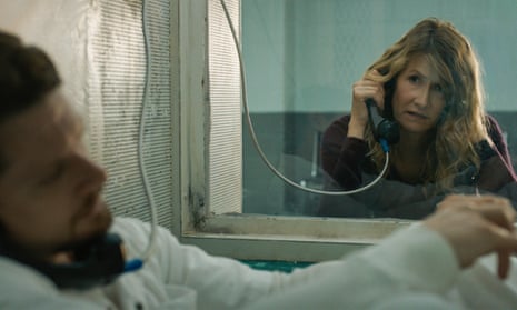 Jack O’Connell and Laura Dern in Trial by Fire