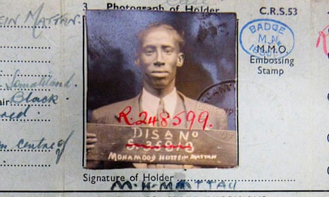 Mahmood Hussein Mattan, a Somali former merchant seaman who was wrongfully convicted of the murder of Lily Volpert on 6 March 1952.