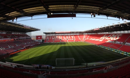 A panorama of Stoke City's Bet365 stadium