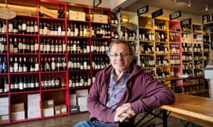 Owner of Thirsty wine shop/bar, Sam Owens, Cambridge.