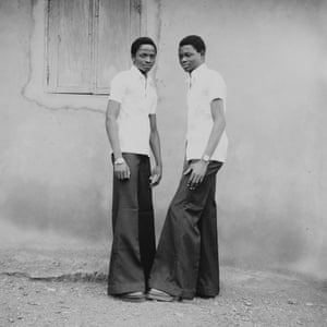 Untitled, 1974An aura of true self-expression and a newfound freedom emanates from his figures, exemplified by this image of two young men in flares paired with precision pressed shirts