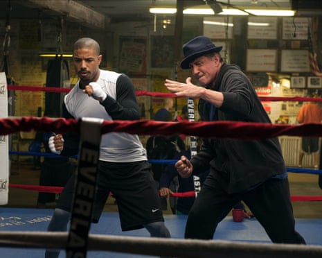 Michael B Jordan and Sylvester Stallone