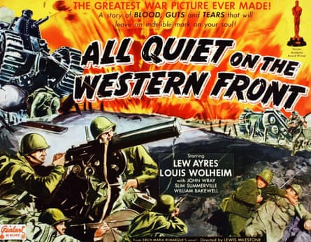 Poster for film version of All Quiet on the Western Front.