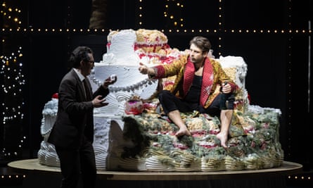 Mikhail Timoshenko, left, as Leporello and Andrey Zhilikhovsky in the title role of Don Giovanni.