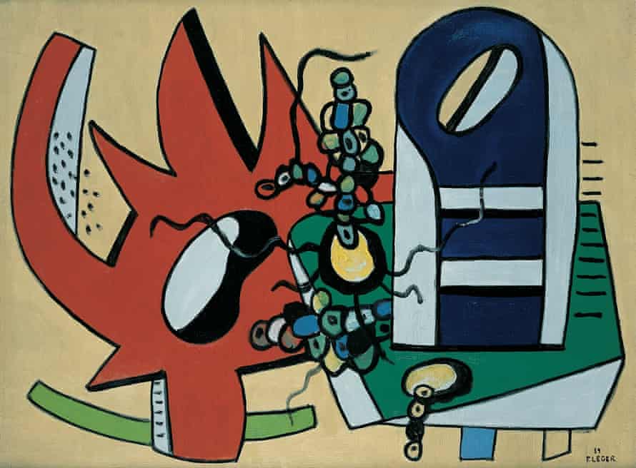 The Red Gear (Still Life in Red and Blue), 1939, by Fernand Léger.