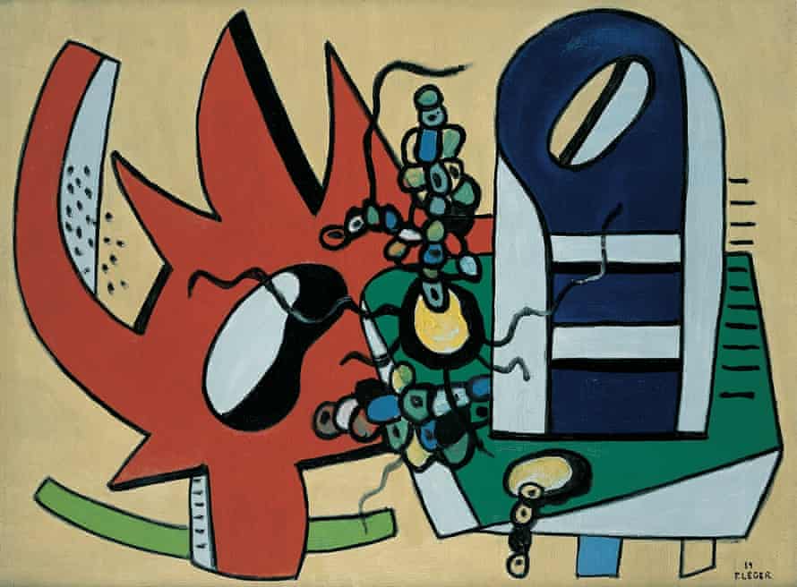 The Red Gear (Still Life in Red and Blue), 1939, by Fernand Léger.