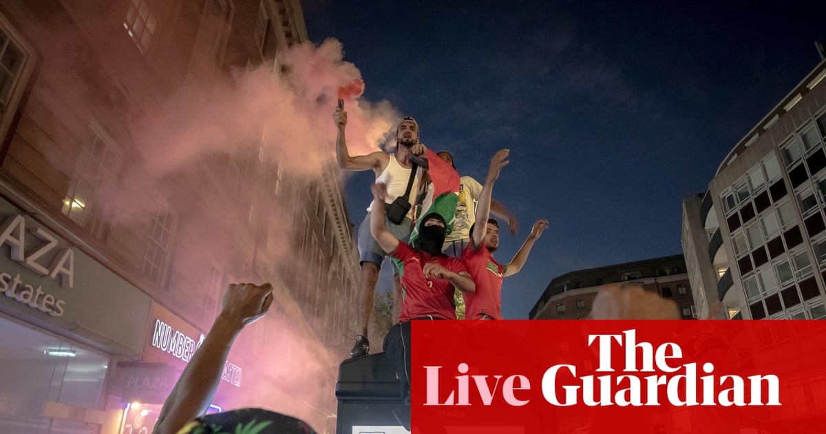 World Cup 2026: ‘violent disorder’ in London after France’s win over Morocco, Spain v Belgium buildup – live
