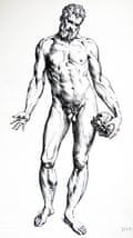 Another plate from the Seventh Book of the De Humani Corporis Fabrica by Vesalius