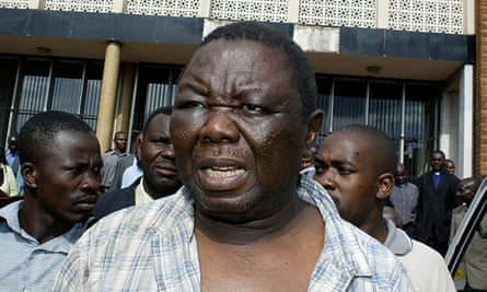 Morgan Tsvangirai after being beaten by Zimbabwe security forces in 2007