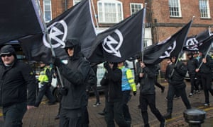 A National Action march in Darlington, County Durham.