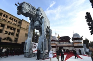 A general view of atmosphere at the Los Angeles premiere of “Star Wars: The Last Jedi” at the Shrine Auditorium