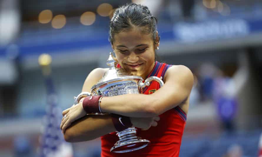 Emma Raducanu reflects on ‘pretty surreal’ year before Nottingham return | Tennis 2 Emma Raducanu after winning the US Open in September 2021