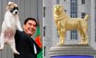 Turkmenistan leader reveals golden monument to favourite dog breed  video