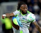 Man arrested on suspicion of racially abusing Manchester City’s Semenyo during draw at Everton