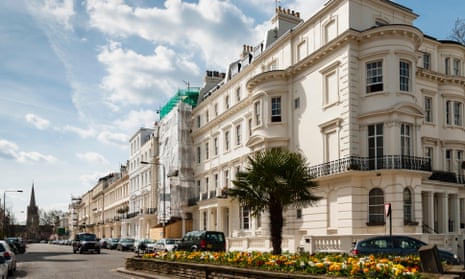 Buildings in the London borough of Kensington and Chelsea, where annualised house price inflation hit 28.6% in November.