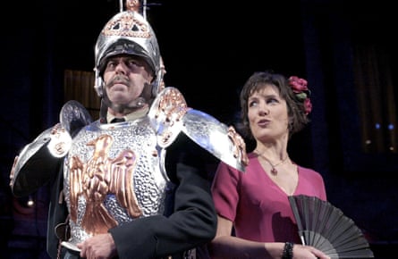 Harriet Walter with Nicholas Le Prevost in Much Ado About Nothing at the RSC in 2002