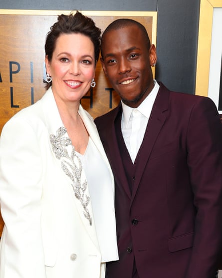 Coleman and Ward at the Los Angeles premiere of the movie December 1, 2022.