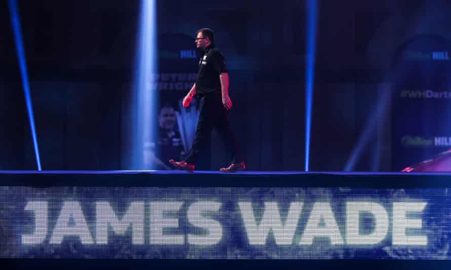 James Wade heads to the stage.