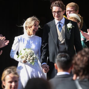Ellie Goulding and Caspar Jopling on their wedding day in York in 2019.