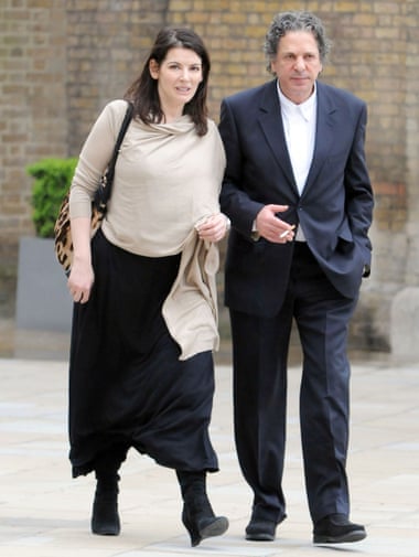 Nigella Lawson with her second husband, Charles Saatchi, in 2009.