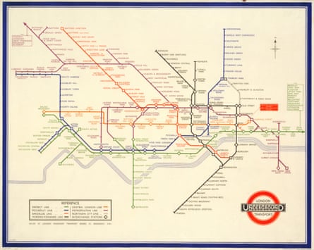 Harry Beck’s 1930s London underground map.