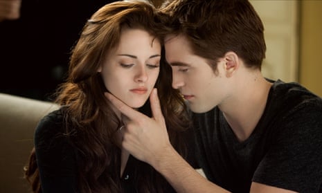 Too intense? Kristin Stewart and Robert Pattinson as Bella and Edward in The Twilight Saga: Breaking Dawn Part Two. 