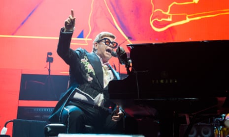 Elton John performing in Paris, June 2019