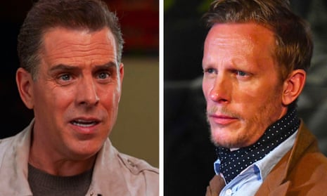 Stranger than fiction: Hunter Biden, left, will be played by Laurence Fox